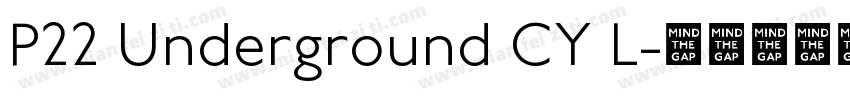 P22 Underground CY L字体转换
